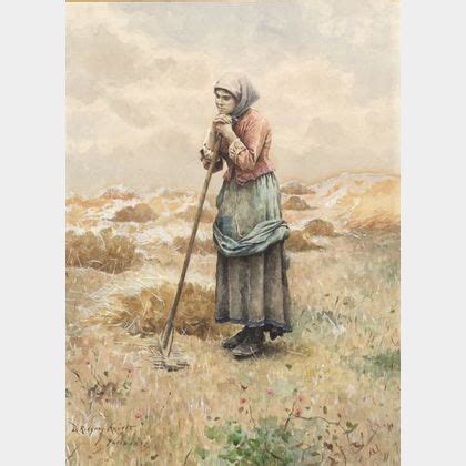 Sold At Auction Daniel Ridgway Knight American 1839 1924 A Moment S