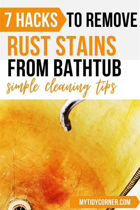 How To Remove Rust Stains From Tub Easy Bathtub Cleaning Tips