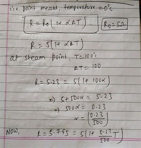 Le The Resistance Of The Platinum Wire Of A Platinum Resistance