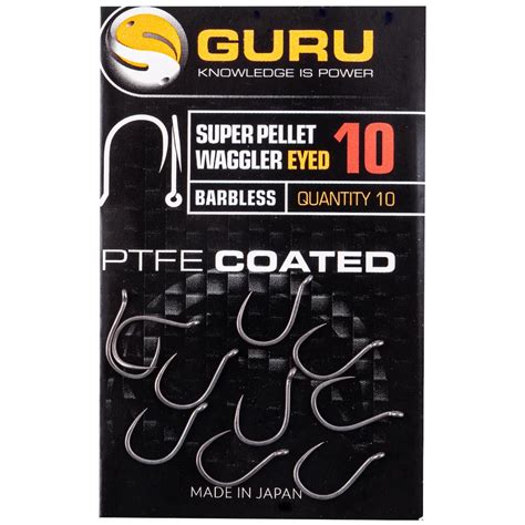 Guru Super Pellet Waggler Eyed Barbless Hooks