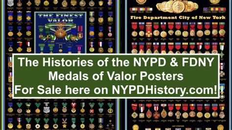 The History Of Medals Of Valor In The NYPD FDNY Captured In