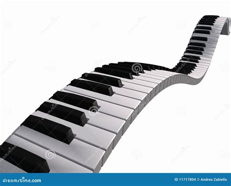 Teclado De Piano De Flutua O Imagens De Stock Imagem