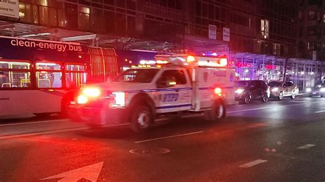 Nypd Emergency Service Squad 4 Responding On East 23rd Street In Manhattan New York City Youtube