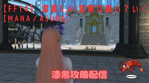 【ff14】 漆黒54冒険は続いていく【mana／asura】ルレ＋id参加大歓迎！漆黒攻略配信！ルレ＋ストーリー攻略 ＃ff14