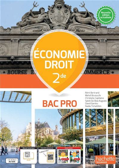 Économie Droit 2de Bac Pro Livre élève Edition 2023 broché Rémi