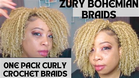 Zury 1 Pack Bohemian Ombre Honey Blonde Shoulder Length Crochet Braids