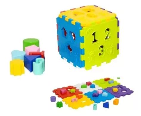 Kit Brinquedo Didático Educativo Cubo Montar Inmetro N f à venda em