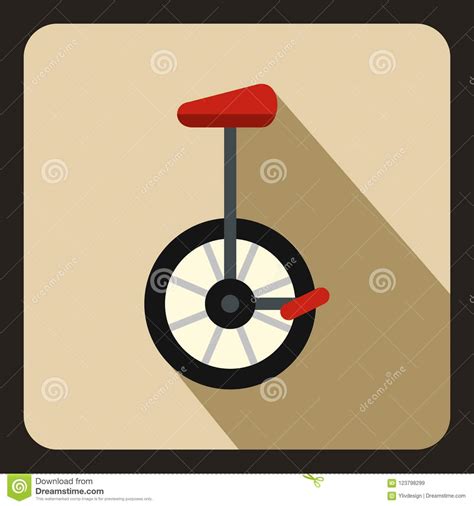 Icono Del Unicycle En Estilo Plano Stock De Ilustraci N Ilustraci N