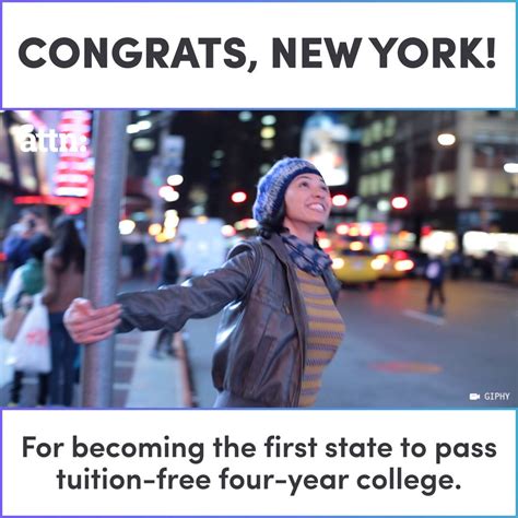 Congrats New York, for becoming the first state to offer tuition-free ...