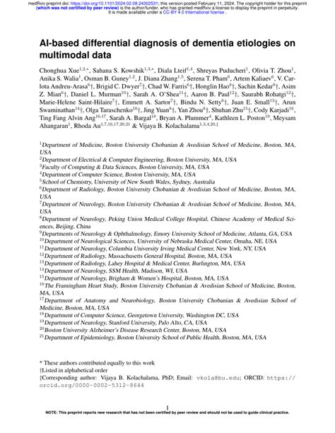 Pdf Ai Based Differential Diagnosis Of Dementia Etiologies On