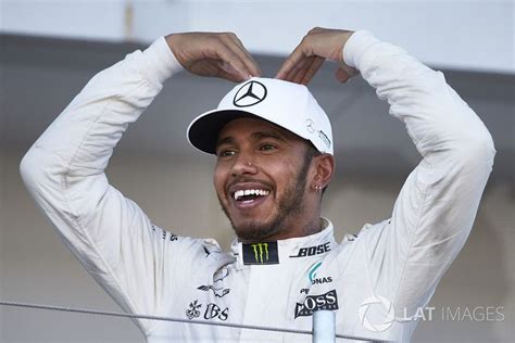 Race Winner Lewis Hamilton Mercedes AMG F1 Does The Mobot On The