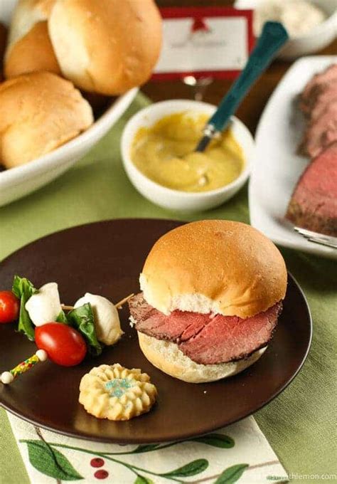 Grilled Beef Tenderloin - Garnish with Lemon