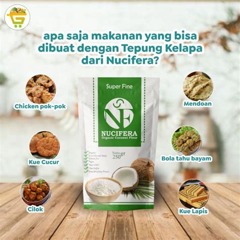 Jual Tepung Kelapa Nucifera 250gr Shopee Indonesia