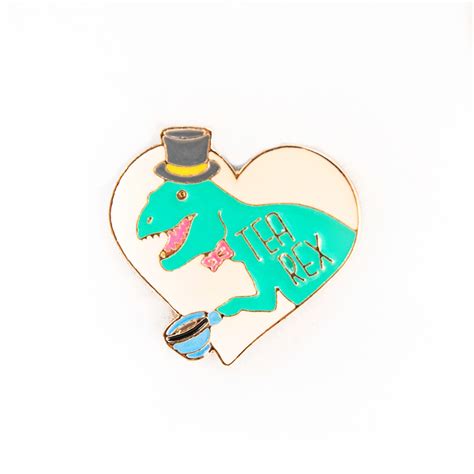 Tea Rex Enamel Pin 385 Cybershop Australia