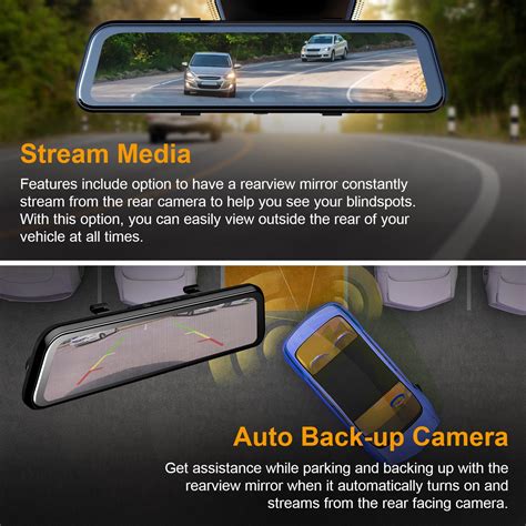 Customer Reviews Rexing M K Front And Rear Mirror Dash Cam With