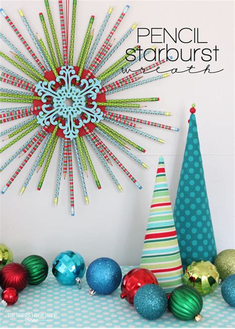 Pencil Starburst Wreath The Homes I Have Made