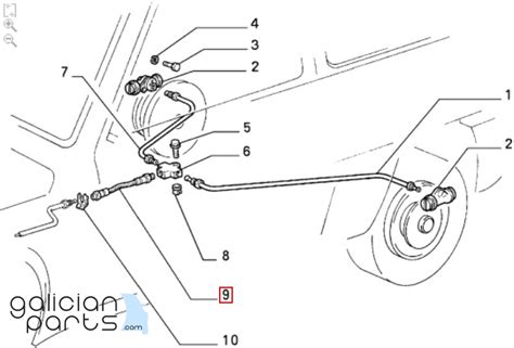 Latiguillo Freno Mm Fiat Panda Tempra Alfa Lancia