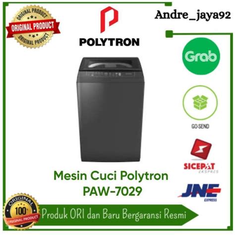 Jual Mesin Cuci 1 Tabung Top Loading Polytron Paw 7029y Di Seller Andre