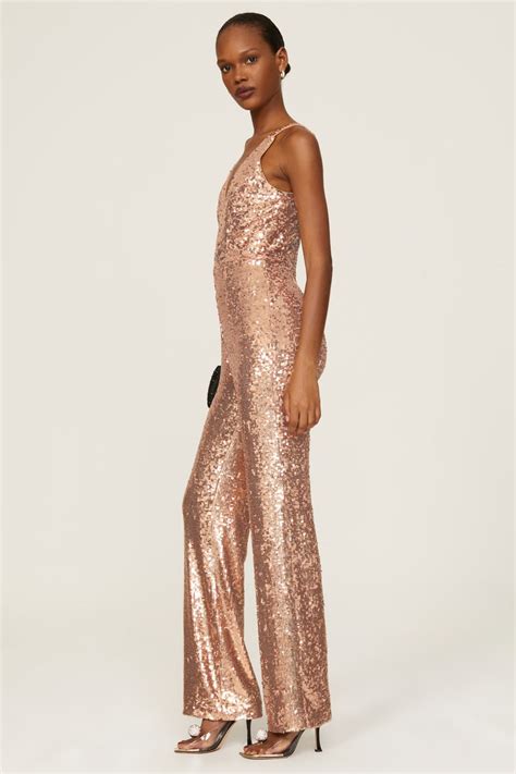 Sequin Charlie Jumpsuit By Dress The Population Rent The Runway