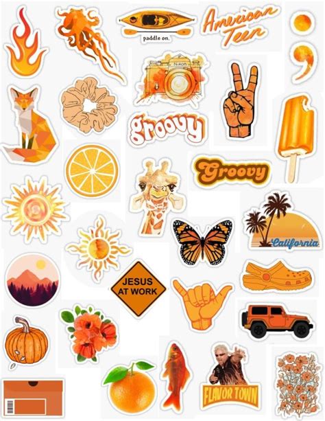 Orange Stickers | Hydroflask stickers, Phone case stickers, Iphone case stickers