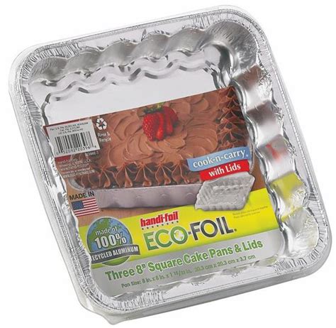 Handi Foil Eco Foil Cook N Carry With Lids X X In Square