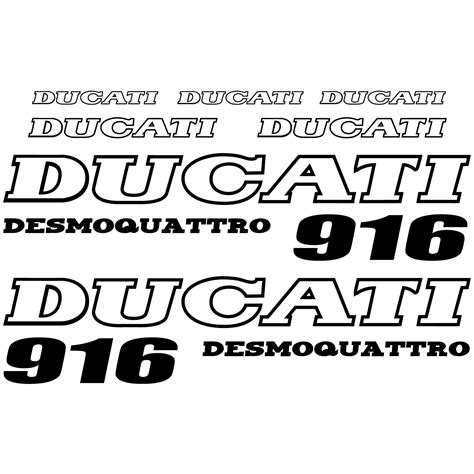 Adesivi Follia Kit Adesivo Ducati 916 Desmo