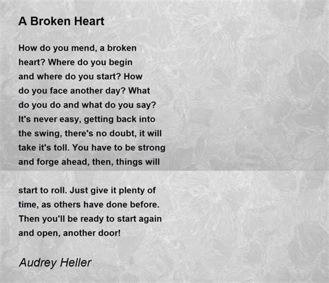 Best poems about a broken heart