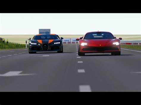 Bugatti Chiron Super Sport Vs Ferrari Sf Stradale At Palanga