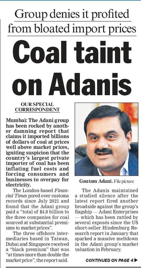 FT exposé on Adani Group ‘inflating fuel costs’: Not quite front-page ...