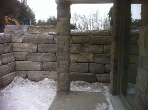 Armour Stone Walls Stoneworks Landscape Construction