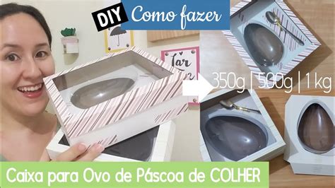 Como Fazer Caixa Para Ovo De Colher 350g 500g E 1kg Diy Youtube