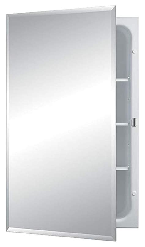 Crixlhix Horizon Frameless Single Door Recessed Medicine Cabinet