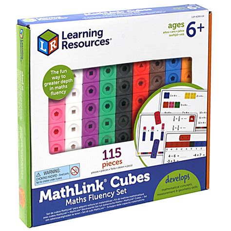 Learning Resources Mathlink Cubes Maths Fluency 100 Cube Set