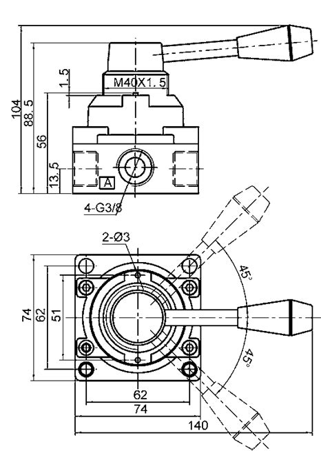 Valvola Di Regolazione Direzionale Manuale G3 8 Valvola Di