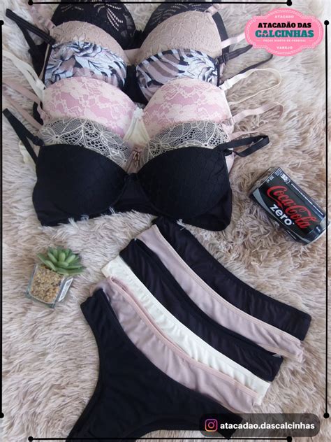 Conjuntos Básicos Lingerie Atacadão das Calcinhas Loja de Lingerie Ceará Mirim
