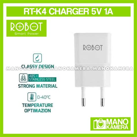 Jual ROBOT RT K4 Quick Charger Output 5V 1A Travel Adaptor Kepala Casan