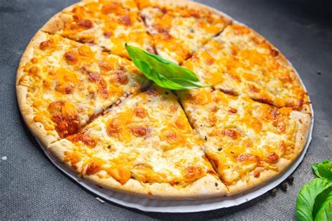 Pizza queijo comida prato de queijo rápido refeição saudável comida