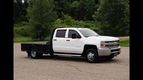 2015 Chevrolet Silverado 3500 - 9ft Flatbed - 4WD 6.6L V8 Duramax - Sk#549335 - YouTube