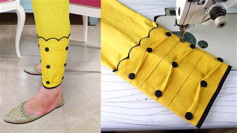 Very Stylish Trouser Design Pintex Hacks Fancy Poncha Design How To