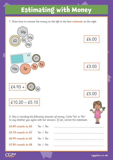 Estimating With Money Problems Stretch Year 4 CGP Plus