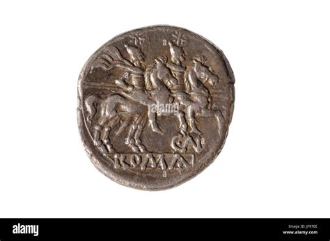 Original roman coin silver, Denarius Stock Photo - Alamy