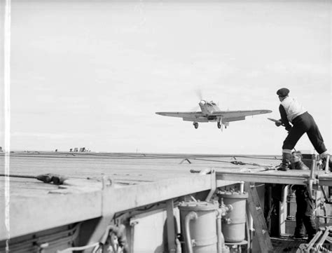 Asisbiz Fleet Air Arm Sea Hurricane Landing Aboard Hms Avenger 27th Jun