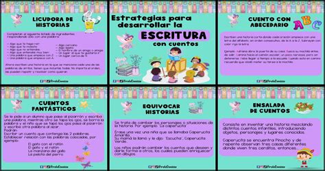 Estrategias Para Desarrollar La Escritura Con Cuentos Imagenes Educati