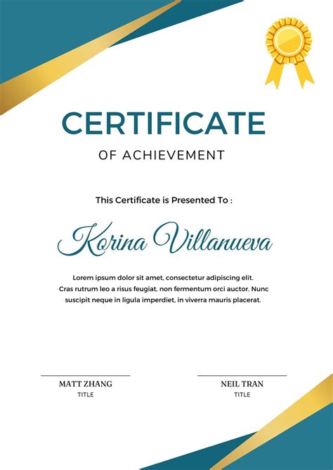 Professional Certificate Design