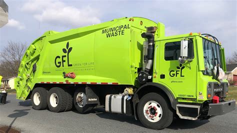 GFL Environmental Mack MRU McNeilus Rear Loader Garbage Truck YouTube