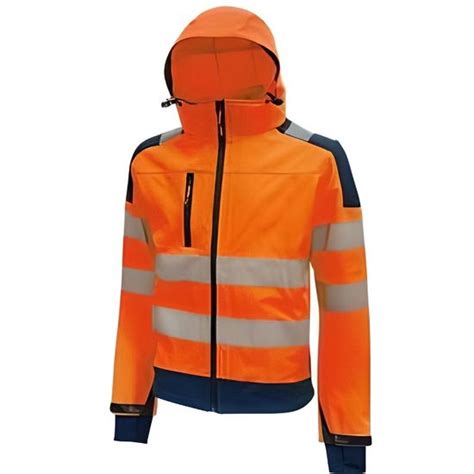 Veste Softshell Haute Visibilit Miky Orange Fluo U Power Orange