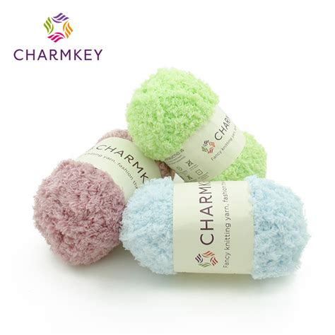 Charmkey Stock Fancy Soft Fluffy Yarn For Hand Knitting Sweater China