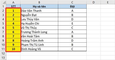 Review cách đánh số thứ tự trong Excel tự động đơn giản nhanh nhất