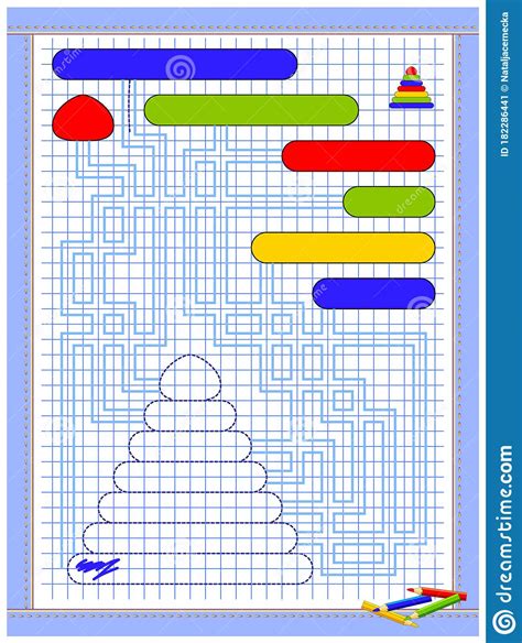 Page Ducative Pour Les Enfants Feuille De Calcul Sur Le Papier Carr