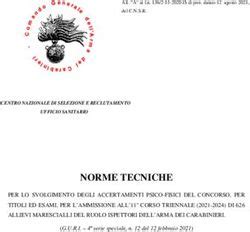 NORME TECNICHE Carabinieri